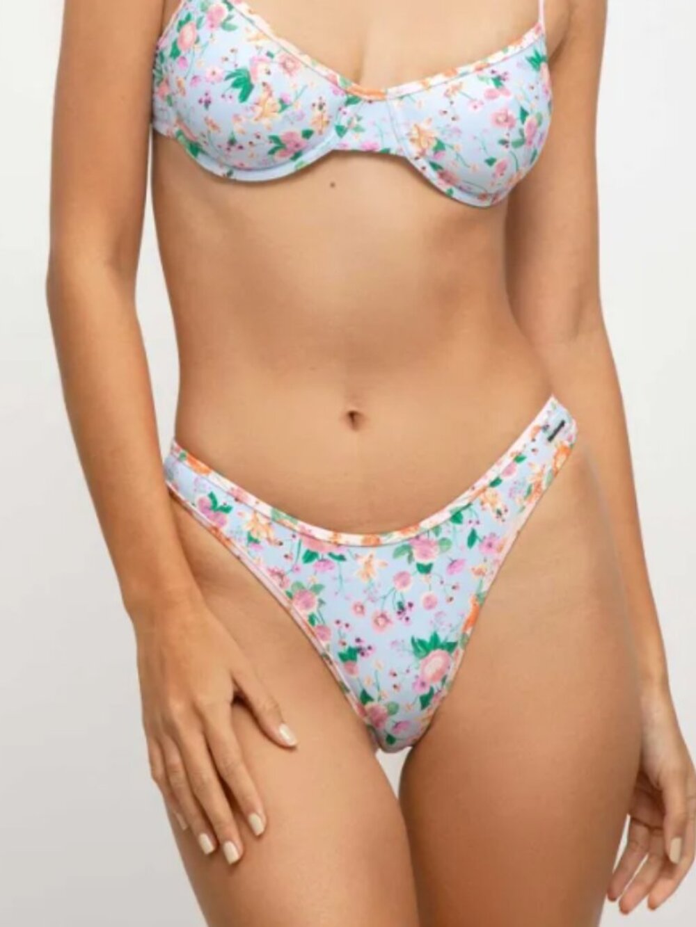 NWT Blackbough Fiona High Rise Cheeky Bottoms Venice Spring Floral Large